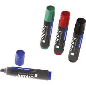Flipchartmarker JUMBO, Strichstärke 2 - 10 mm, VE 8 Stk, farbig sortiert magnetoplan Flipchartmarker JUMBO, Strichstärke 2 - 10 mm, VE 8 Stk, farbig sortiert magnetoplan
