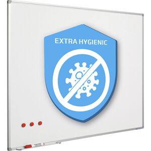 Hygiene-Whiteboard, emaillierte, antibakterielle Tafelfläche, HxBxT 1200 x 1500 x 14 mm SMIT VISUAL Hygiene-Whiteboard, emaillierte, antibakterielle Tafelfläche, HxBxT 1200 x 1500 x 14 mm SMIT VISUAL