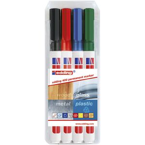kaiserkraft Permanentmarker edding® 400, Strichstärke 1 mm, Set, farbig sortiert, ab 20 Stk kaiserkraft Permanentmarker edding® 400, Strichstärke 1 mm, Set, farbig sortiert, ab 20 Stk