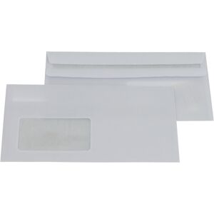 Briefumschlag, DIN lang, mit Fenster, Selbstklebeverschluss, VE 1000 Stk, ab 10 VE ratioform Briefumschlag, DIN lang, mit Fenster, Selbstklebeverschluss, VE 1000 Stk, ab 10 VE ratioform