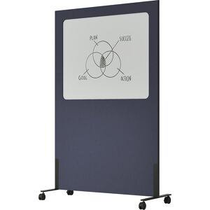 Whiteboard Silva, mobil, Stahl emailliert / PET-Filz, blau SMIT VISUAL Whiteboard Silva, mobil, Stahl emailliert / PET-Filz, blau SMIT VISUAL