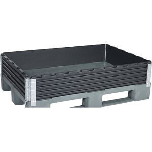 Aufsatzrahmen aus Kunststoff, mit 4 Scharnieren, für Paletten 1200 x 800 mm, VE 2 Stk, ab 10 VE ratioform Aufsatzrahmen aus Kunststoff, mit 4 Scharnieren, für Paletten 1200 x 800 mm, VE 2 Stk, ab 10 VE ratioform