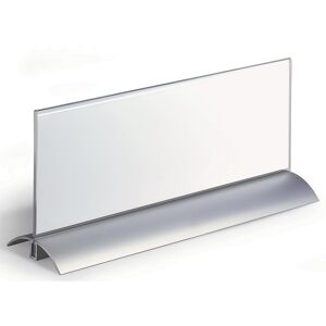 Tischnamensschild, Acryl mit Aluminiumfuß, HxB 105 x 297 mm, VE 4 Stk DURABLE Tischnamensschild, Acryl mit Aluminiumfuß, HxB 105 x 297 mm, VE 4 Stk DURABLE