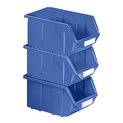 kaiserkraft Sichtlagerkasten aus Polypropylen, LxBxH 125 x 113 x 64 mm, VE 30 Stück, blau, VE 30 Stk kaiserkraft Sichtlagerkasten aus Polypropylen, LxBxH 125 x 113 x 64 mm, VE 30 Stück, blau, VE 30 Stk