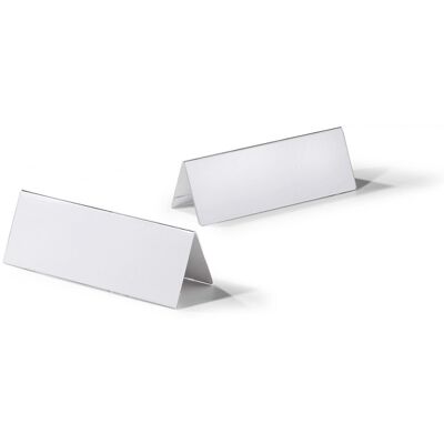 Tischnamensschild aus Acryl, HxB 61/122 x 150 mm, VE 30 Stk, Dachform DURABLE Tischnamensschild aus Acryl, HxB 61/122 x 150 mm, VE 30 Stk, Dachform DURABLE