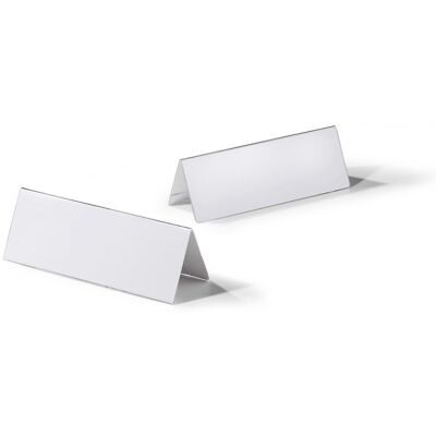 Tischnamensschild aus Acryl, HxB 105/210 x 297 mm, VE 10 Stk, Dachform DURABLE Tischnamensschild aus Acryl, HxB 105/210 x 297 mm, VE 10 Stk, Dachform DURABLE