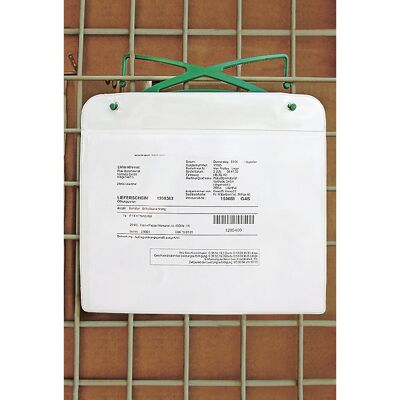 kaiserkraft Einstecktasche, magnetisch, mit Haken und Magnetstreifen, für Papierformat DIN A5, HxB 195 x 220 mm, Querformat, VE 25 Stk kaiserkraft Einstecktasche, magnetisch, mit Haken und Magnetstreifen, für Papierformat DIN A5, HxB 195 x 220 mm, Querformat, VE 25 Stk