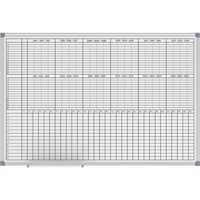 Plantafel MAULstandard, Monats-/Jahresplaner, kunststoffbeschichtet, Breite 900 mm MAUL Plantafel MAULstandard, Monats-/Jahresplaner, kunststoffbeschichtet, Breite 900 mm MAUL