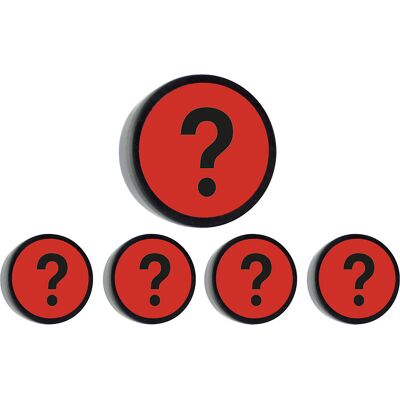 Rundmagnet QUESTION, Ø 35 mm, VE 10 Stk, rot SMIT VISUAL Rundmagnet QUESTION, Ø 35 mm, VE 10 Stk, rot SMIT VISUAL