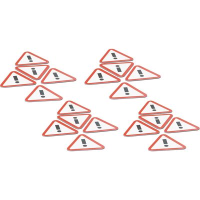 Magnetsymbol ATTENTION, HxB 35 x 40 mm, VE 20 Stk, rot / weiß SMIT VISUAL Magnetsymbol ATTENTION, HxB 35 x 40 mm, VE 20 Stk, rot / weiß SMIT VISUAL