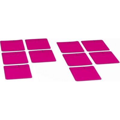 Haftnotizen, magnetisch, LxB 100 x 100 mm, VE 10 Stk, pink SMIT VISUAL Haftnotizen, magnetisch, LxB 100 x 100 mm, VE 10 Stk, pink SMIT VISUAL
