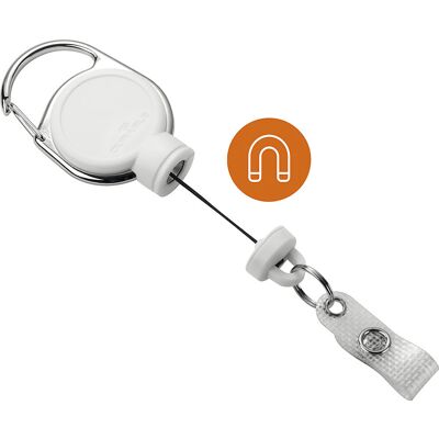 Ausweishalter JOJO EXTRA STRONG, mit Druckknopf-Schlaufe, VE 10 Stk, weiß DURABLE Ausweishalter JOJO EXTRA STRONG, mit Druckknopf-Schlaufe, VE 10 Stk, weiß DURABLE