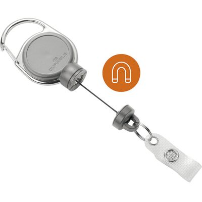 Ausweishalter JOJO EXTRA STRONG, mit Druckknopf-Schlaufe, VE 10 Stk, grau DURABLE Ausweishalter JOJO EXTRA STRONG, mit Druckknopf-Schlaufe, VE 10 Stk, grau DURABLE