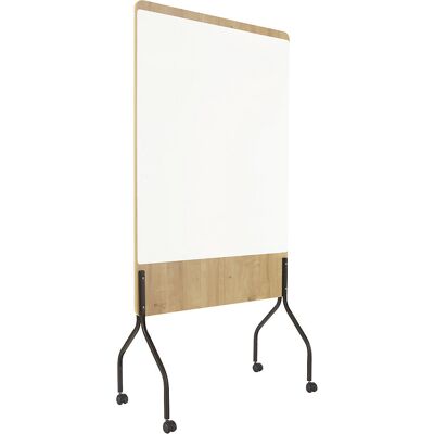 kaiserkraft Mobile Moderationswand NATURAL, HxBxT 2000 x 1000 x 450 mm, Whiteboardoberfläche weiß lackiert kaiserkraft Mobile Moderationswand NATURAL, HxBxT 2000 x 1000 x 450 mm, Whiteboardoberfläche weiß lackiert