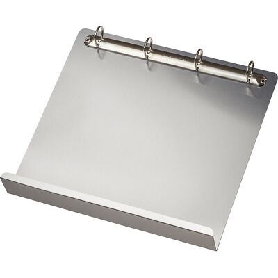 Magnetisches 4-Ring-Mechanik-Ringbuch mit Leiste, DIN A4, VE 2 Stk, Aluminium Tarifold Magnetisches 4-Ring-Mechanik-Ringbuch mit Leiste, DIN A4, VE 2 Stk, Aluminium Tarifold