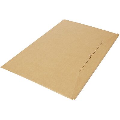 Flach-/Kalender-Pack, 1-wellig, Innen-LxBxH 850 x 600 x 12 mm, braun, ab 100 Stk ratioform Flach-/Kalender-Pack, 1-wellig, Innen-LxBxH 850 x 600 x 12 mm, braun, ab 100 Stk ratioform