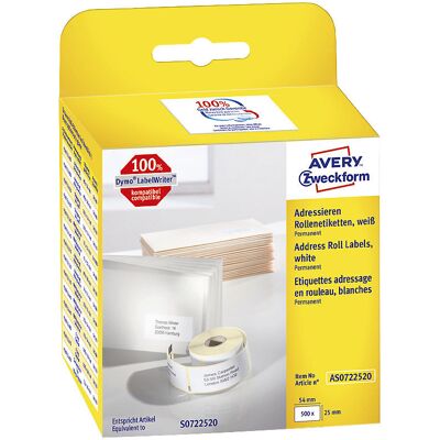 Kaiserkraft Weiße 25x54mm Etiketten - Labels Kaiserkraft Weiße 25x54mm Etiketten - Labels