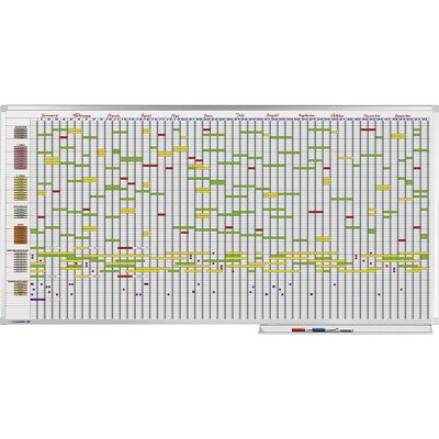 Jahresplaner Professional, 7-Tage-Woche, für 75 Personen, BxH 2000 x 1000 mm Legamaster Jahresplaner Professional, 7-Tage-Woche, für 75 Personen, BxH 2000 x 1000 mm Legamaster