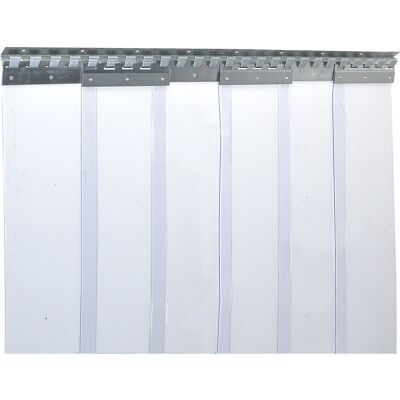 kaiserkraft Streifenvorhang, Preis / m², Breite x Stärke 200 x 2 mm, Überlappung 1 Haken = 36 mm kaiserkraft Streifenvorhang, Preis / m², Breite x Stärke 200 x 2 mm, Überlappung 1 Haken = 36 mm