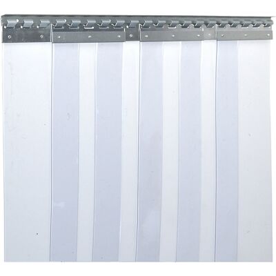 kaiserkraft Streifenvorhang, Preis / m², Breite x Stärke 200 x 2 mm, Überlappung 2 Haken = 77 mm kaiserkraft Streifenvorhang, Preis / m², Breite x Stärke 200 x 2 mm, Überlappung 2 Haken = 77 mm