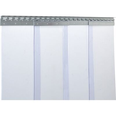 kaiserkraft Streifenvorhang, Preis / m², Breite x Stärke 300 x 2 mm, Überlappung 1 Haken = 54 mm kaiserkraft Streifenvorhang, Preis / m², Breite x Stärke 300 x 2 mm, Überlappung 1 Haken = 54 mm