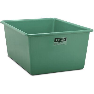 Großbehälter aus GfK, Inhalt 1500 l, LxBxH 1820 x 1390 x 800 mm, grün CEMO Großbehälter aus GfK, Inhalt 1500 l, LxBxH 1820 x 1390 x 800 mm, grün CEMO