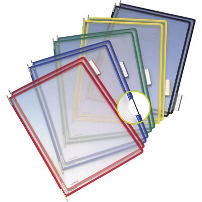 Klarsichttafel, VE 10 Stk, für DIN A5, farblich sortiert Tarifold Klarsichttafel, VE 10 Stk, für DIN A5, farblich sortiert Tarifold