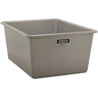 Großbehälter aus GfK, Inhalt 1500 l, LxBxH 1820 x 1390 x 800 mm, grau CEMO Großbehälter aus GfK, Inhalt 1500 l, LxBxH 1820 x 1390 x 800 mm, grau CEMO