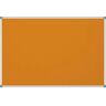 MAUL Pinnboard STANDARD, Filzbezug, orange, BxH 1200 x 900 mm