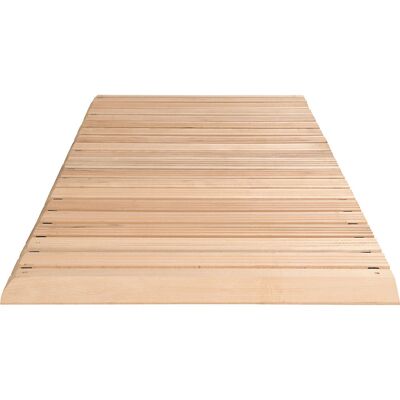 Holzlaufrost Yoga, Buche hell, pro lfd. m, mit Anschrägung an 3 Seiten, Breite 800 mm Miltex Holzlaufrost Yoga, Buche hell, pro lfd. m, mit Anschrägung an 3 Seiten, Breite 800 mm Miltex