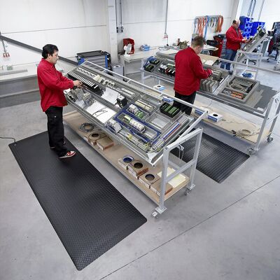 ESD-Matte Diamond Stat™, Breite 910 mm, pro lfd. m, schwarz NOTRAX ESD-Matte Diamond Stat™, Breite 910 mm, pro lfd. m, schwarz NOTRAX