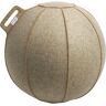 VLUV VELT Sitzball, aus Merino-Wollfilz, 600 - 650 mm, greige-meliert/braun