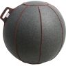 VLUV VELT Sitzball, aus Merino-Wollfilz, 700 - 750 mm, grau-meliert/rot