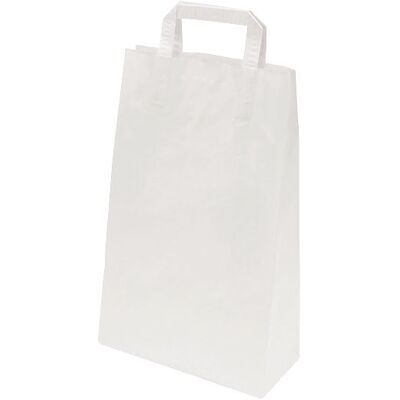 Kaiser+Kraft Weiße Kraftpapiertragetasche - 220x105x360mm - Papiertragetasche Kaiser+Kraft Weiße Kraftpapiertragetasche - 220x105x360mm - Papiertragetasche