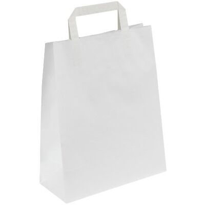 Kaiser+Kraft Weiße Papiertragetasche - 220x105x280mm - 250 Stk Kaiser+Kraft Weiße Papiertragetasche - 220x105x280mm - 250 Stk