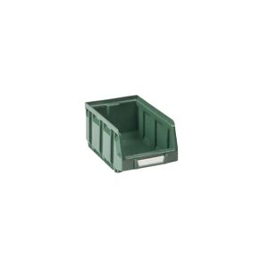 kaiserkraft Sichtlagerkasten aus Polyethylen, LxBxH 167 x 105 x 82 mm, grün, VE 48 Stk