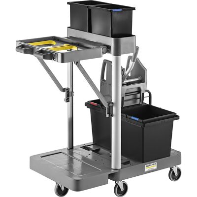 Reinigungswagen FM Swift 50/ W, 2 x 6-l-Eimer, anthrazit Kärcher Reinigungswagen FM Swift 50/ W, 2 x 6-l-Eimer, anthrazit Kärcher