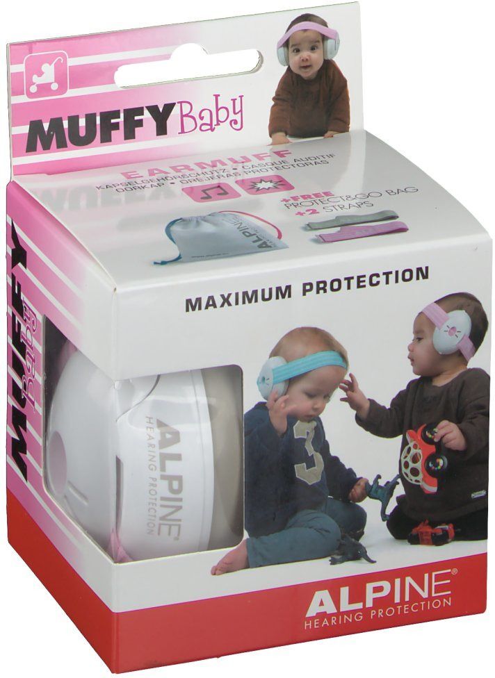 Alpine Muffy Maximun Protection Kapselgehörschutz Babys Pink