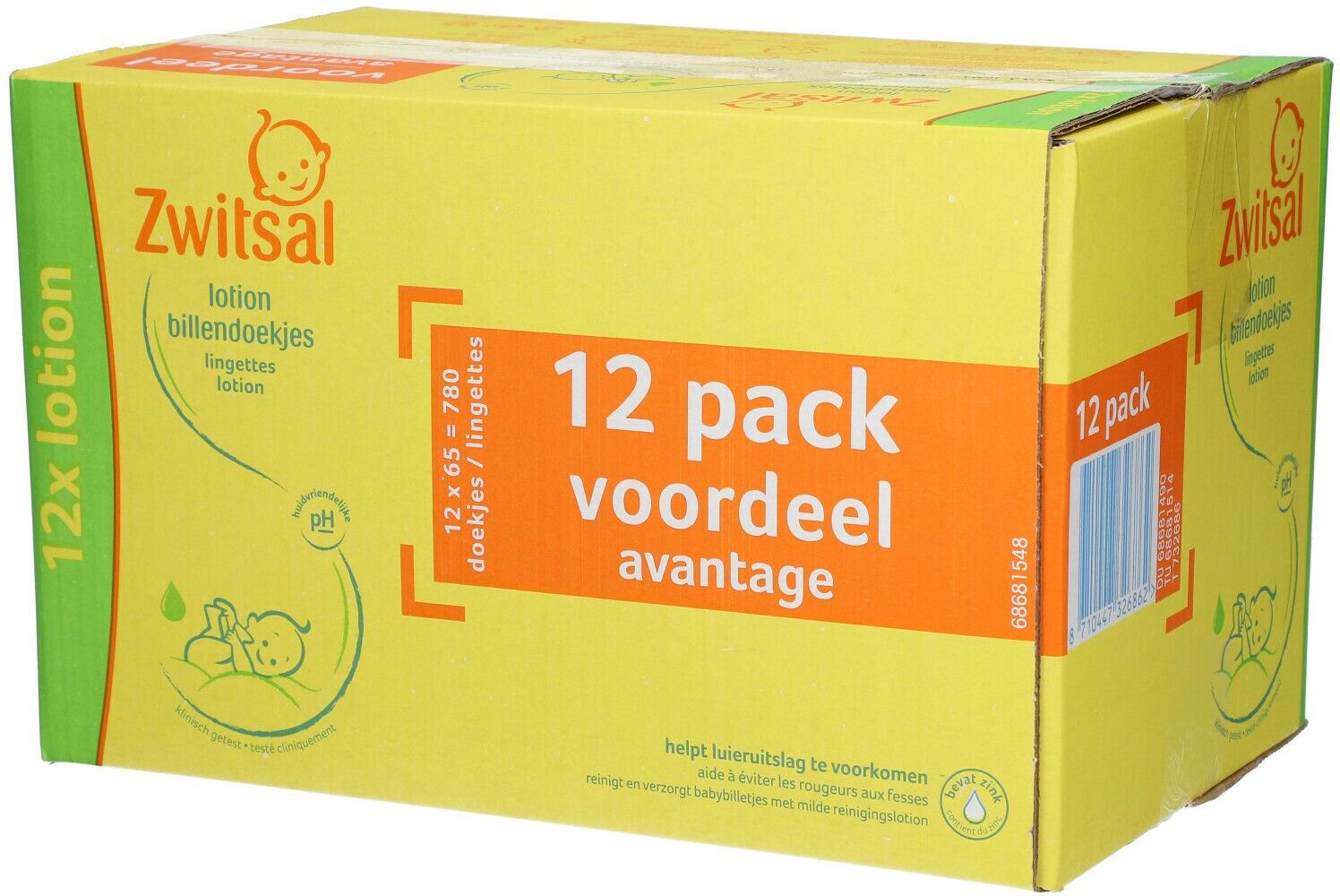 UNILEVER BELGIUM Zwitsal Baby Lotion Tücher