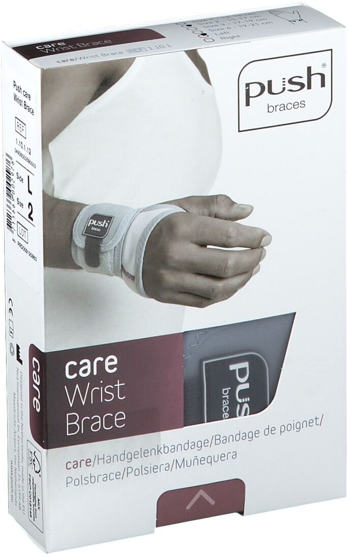 VITAMED Push Care Handgelenkbandage links 15-17 cm Größe 2