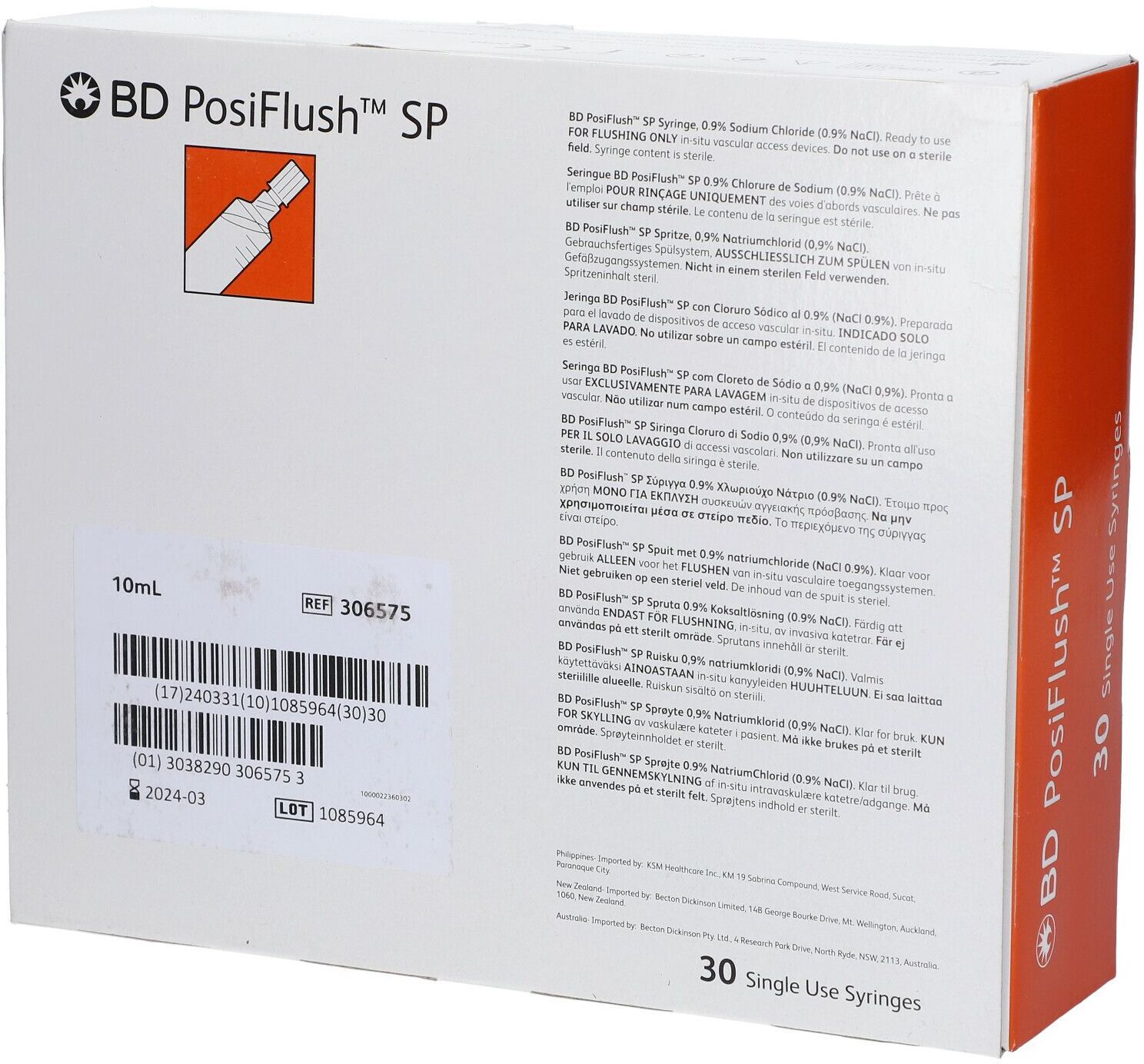 BD PosiFlush™ SP Spitze 0,9 %