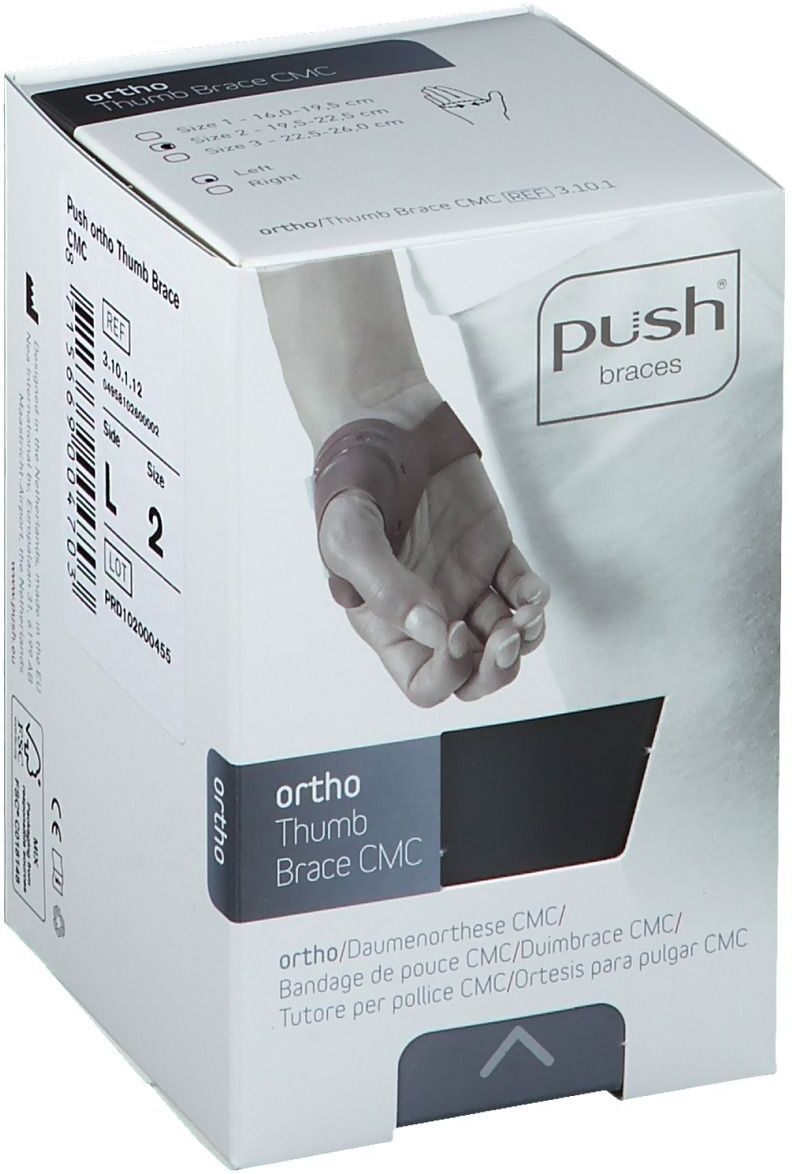 push® braces Ortho Daumenorthese CMC links 19,5-22,5 cm Gr. 2