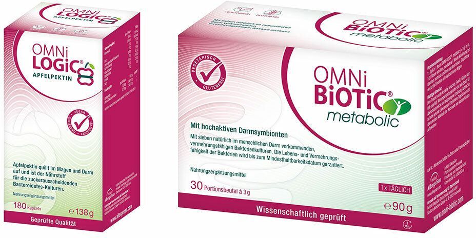 INSTITUT ALLERGOSAN Deutschland (privat) GmbH OMNi-LOGiC® Apfelpektin + OMNi-BiOTiC® metabolic