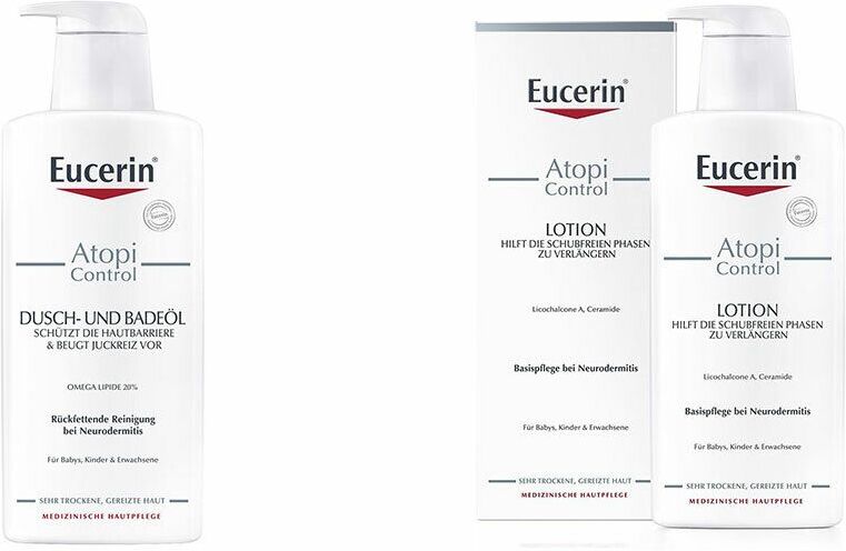 Beiersdorf AG Eucerin Eucerin® AtopiControl Lotion + Eucerin® AtopControl Dusch- und Badeöl