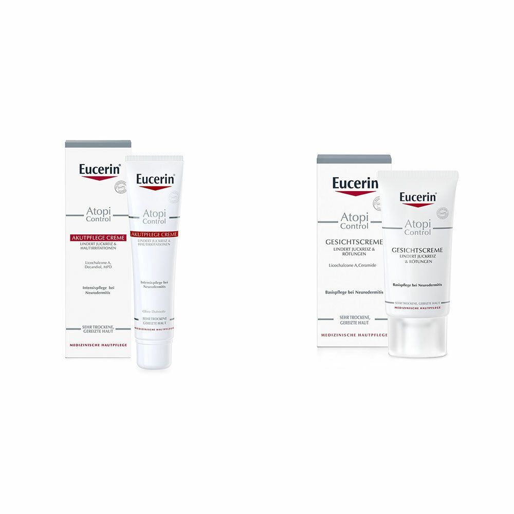 Beiersdorf AG Eucerin Eucerin® AtopiControl Akutpflege Creme + Eucerin® AtopiContrl Gesichtscreme