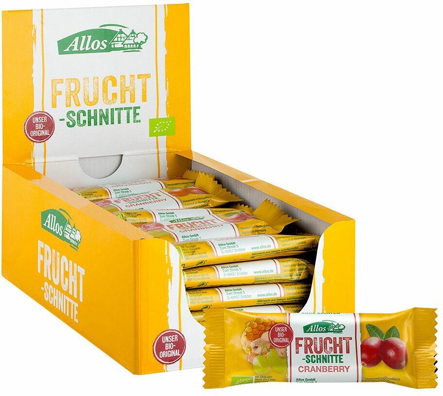 Allos GmbH Allos Bio Fruchtschnitte, Cranberry