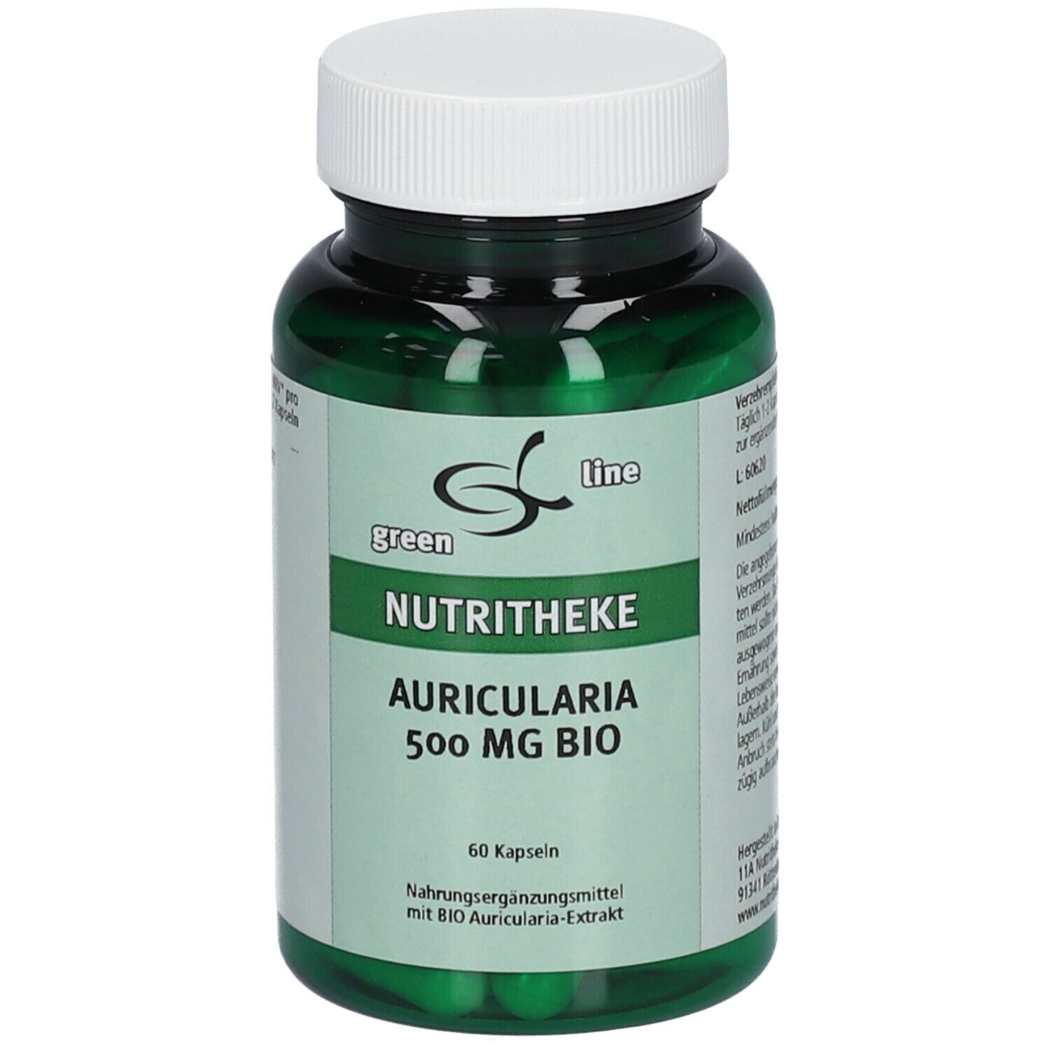 11 A Nutritheke GmbH green line Auricularia 500 mg BIO