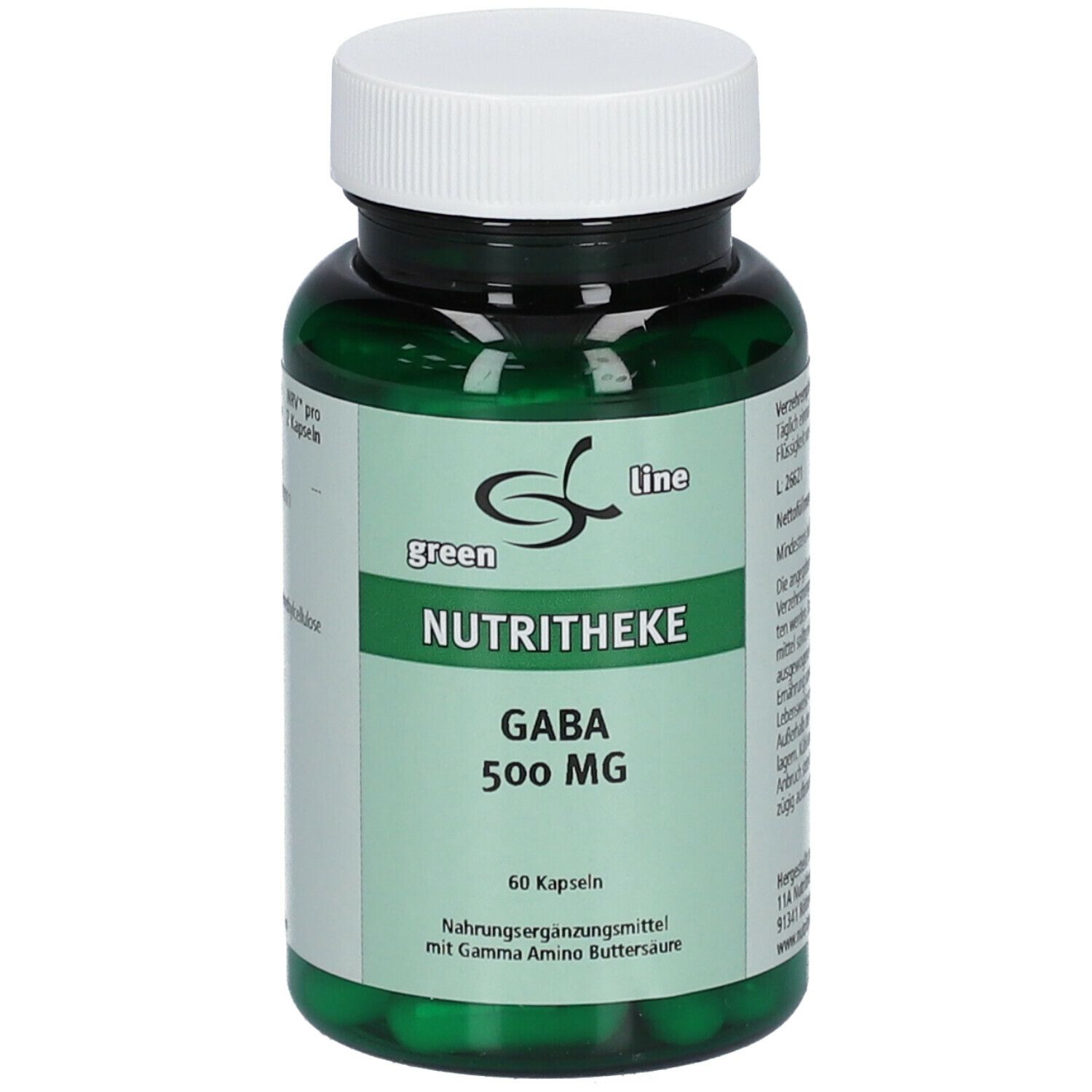 11 A Nutritheke GmbH green line Gaba 500 mg