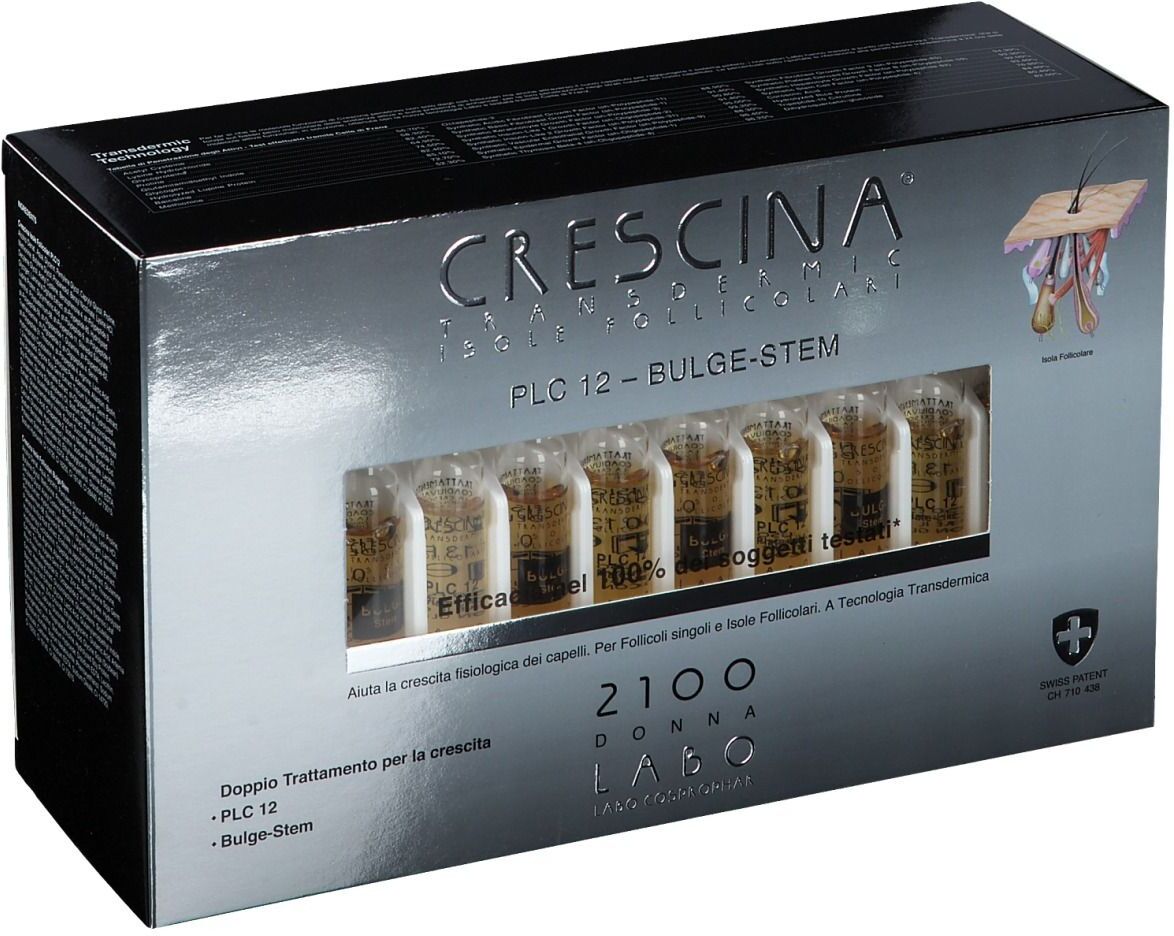 Crescina® Transdermic Islands Follicular Plc12 Bulge-Stem 2100 Frau