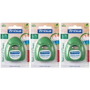 Trisa Natural Clean Zahnseide mint 3 ct